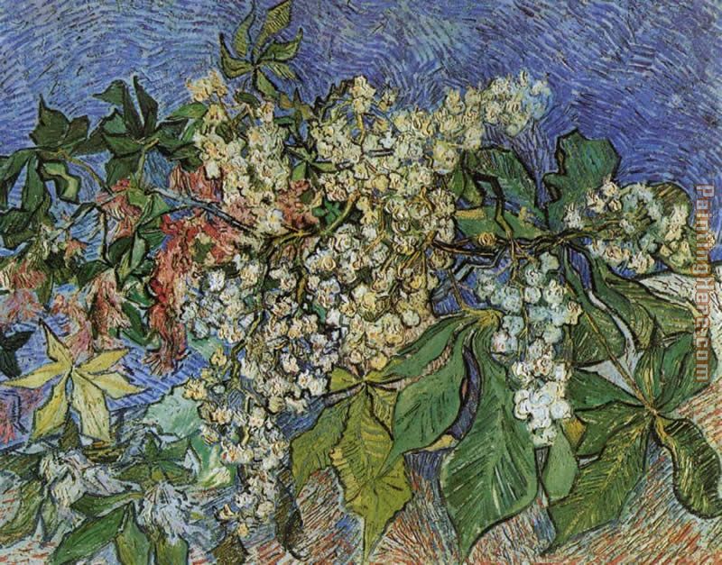Blossoming Chestnut Branches painting - Vincent van Gogh Blossoming Chestnut Branches art painting